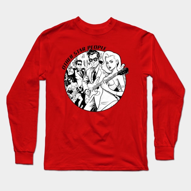 Other Star People - Circle New Wave Long Sleeve T-Shirt by Jennifer Finch